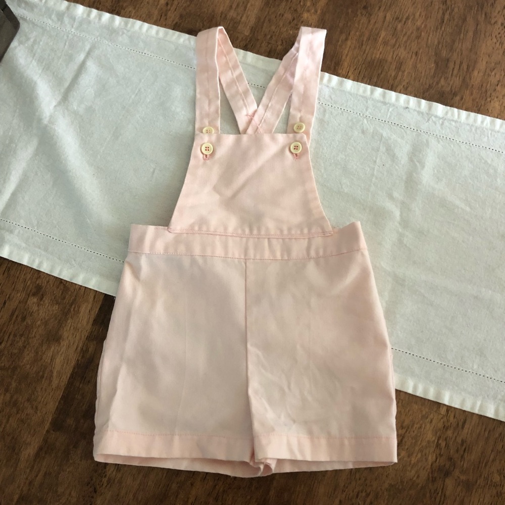 Vintage Pink Child’s Overalls 2t-3t